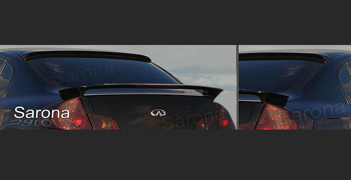 Custom Infiniti G35 4dr Roof Wing  Sedan (2003 - 2006) - $299.00 (Manufacturer Sarona, Part #IF-014-RW)